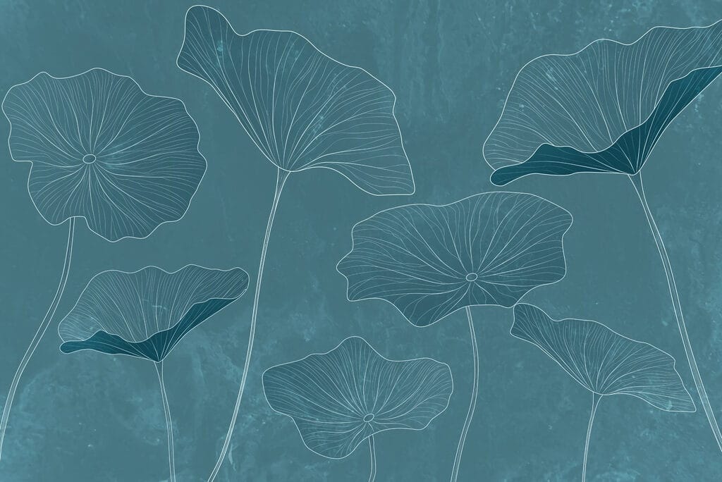 Loti su blu petrolio — design completo