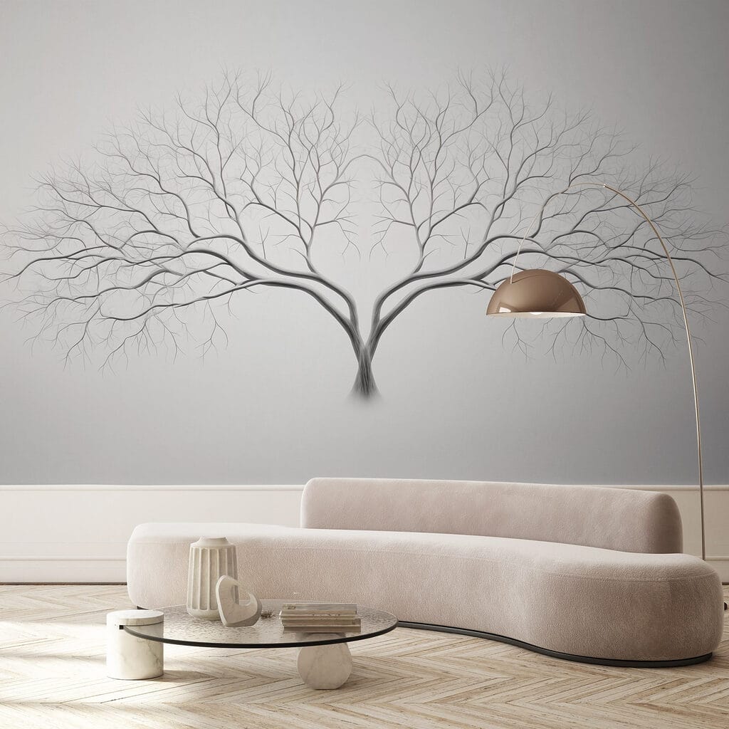 Albero d’inverno in un ambiente
