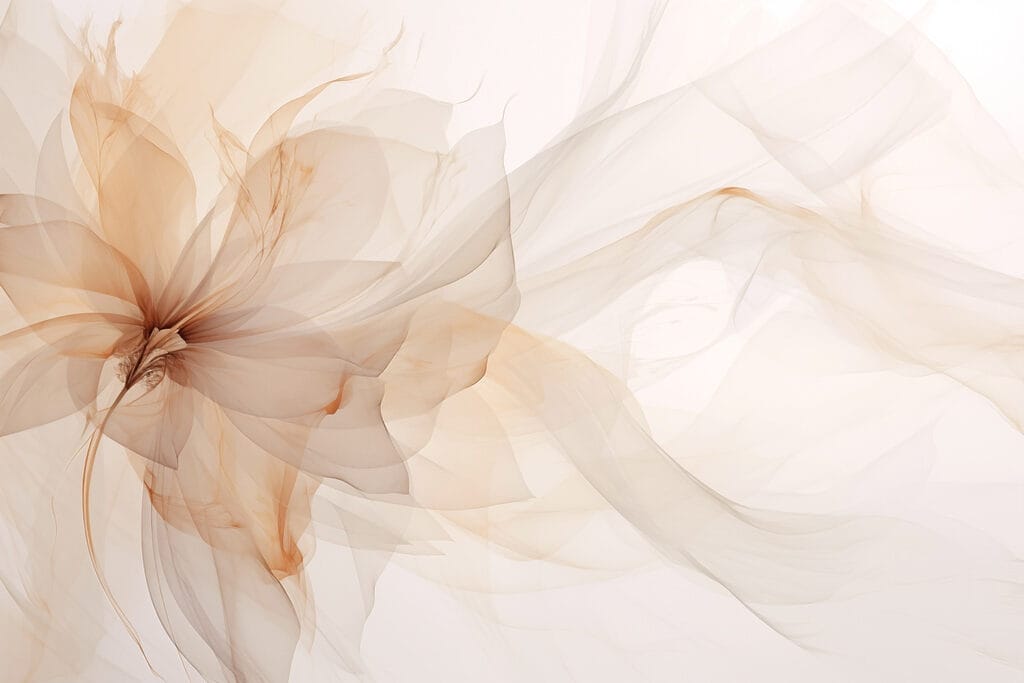 Petali sfumati in pesca — design completo