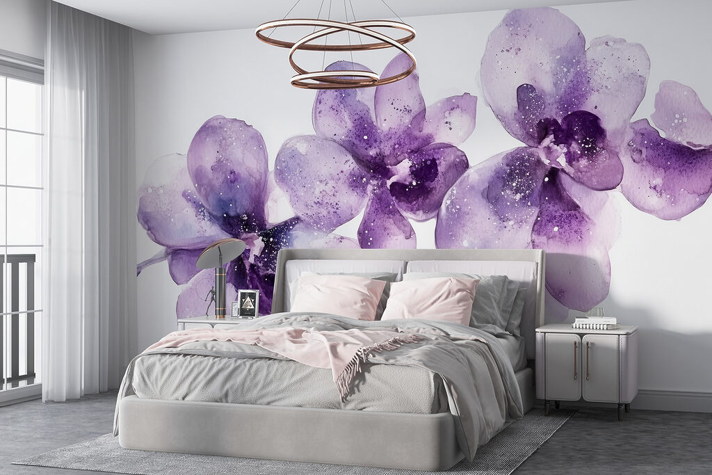 Orchidee ad acquerello — ambiente 1