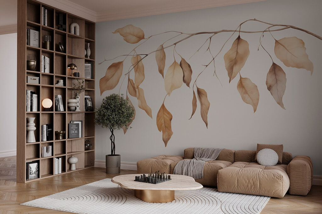 Foglie brune che pendono — ambiente 1