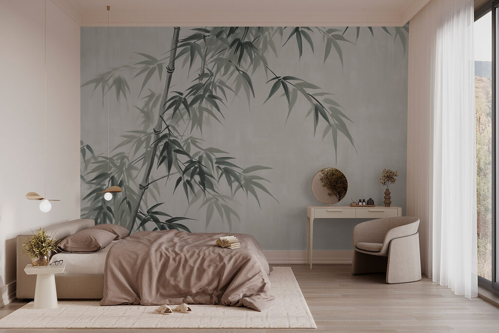 Bambù nel silenzio grigio — ambiente 2