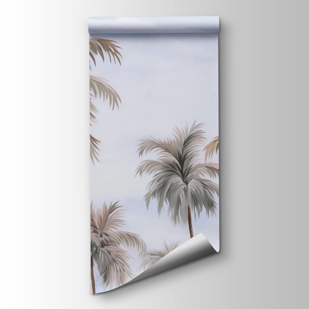 Palme alte, cielo lilla — vista del prodotto