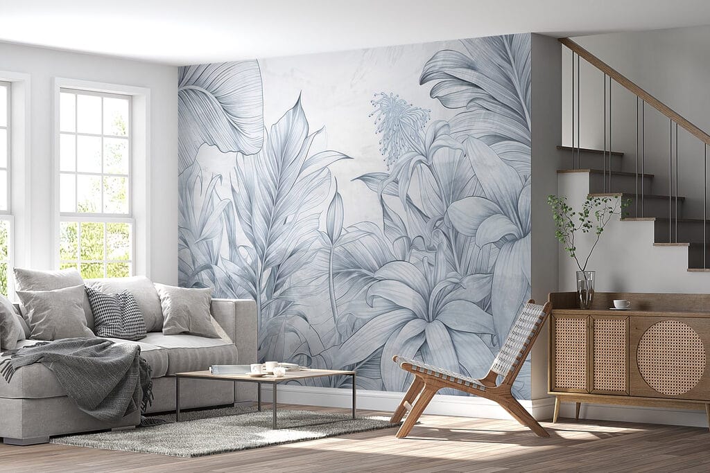 Piante tropicali tratteggiate — ambiente 3