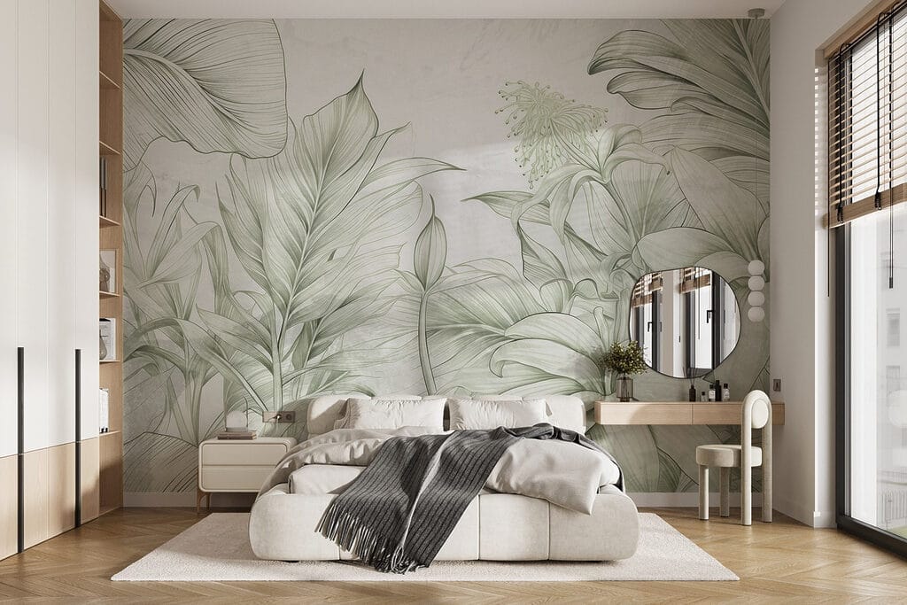 Piante tropicali tratteggiate — ambiente 1