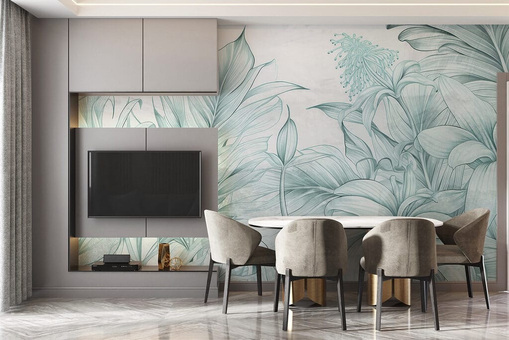 Piante tropicali tratteggiate — ambiente 1