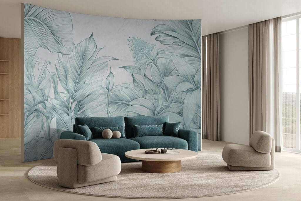 Piante tropicali tratteggiate — ambiente 2