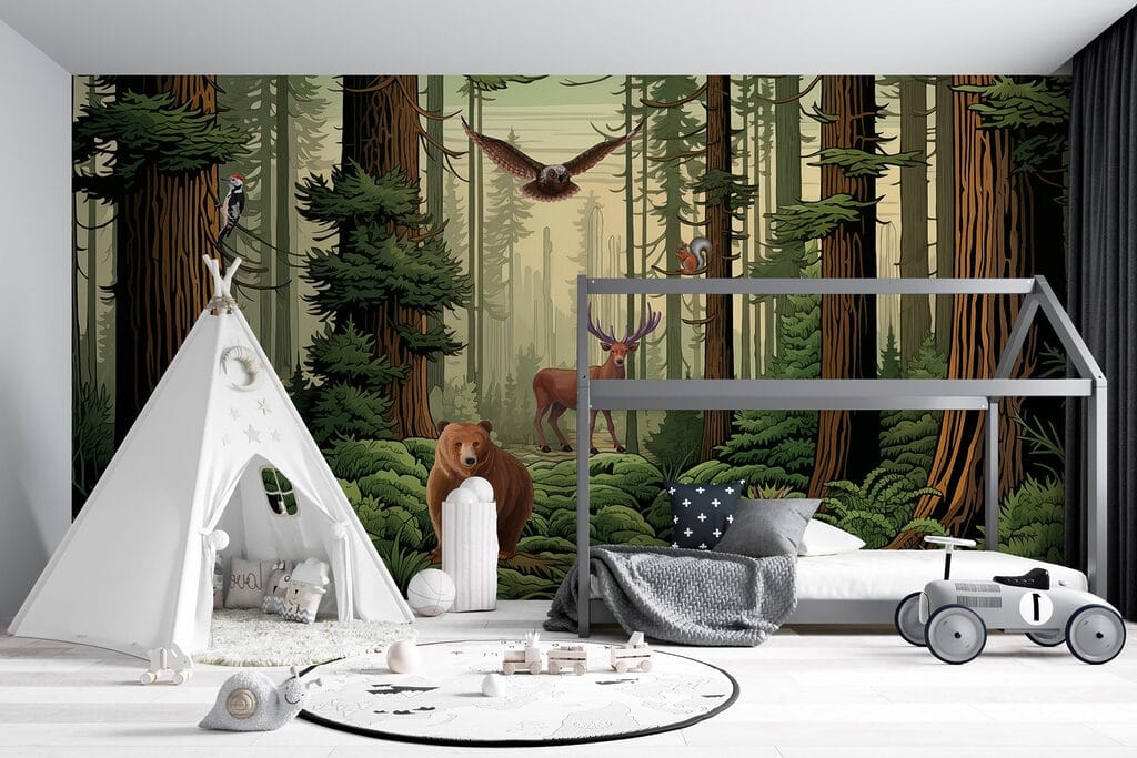 Orso tra alte felci — ambiente 3