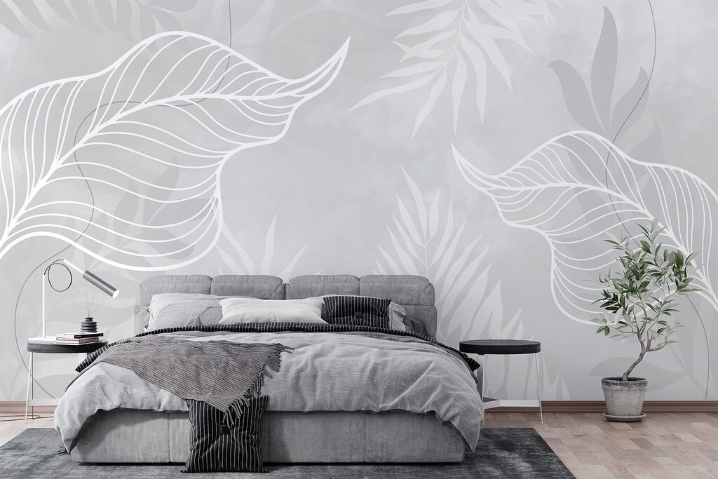 Foglie con nervature bianche — ambiente 1