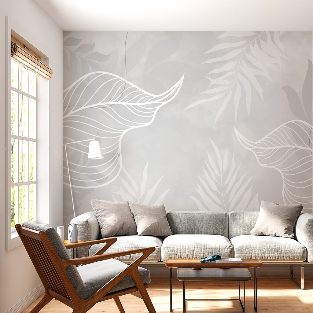 Foglie con nervature bianche — ambiente 2