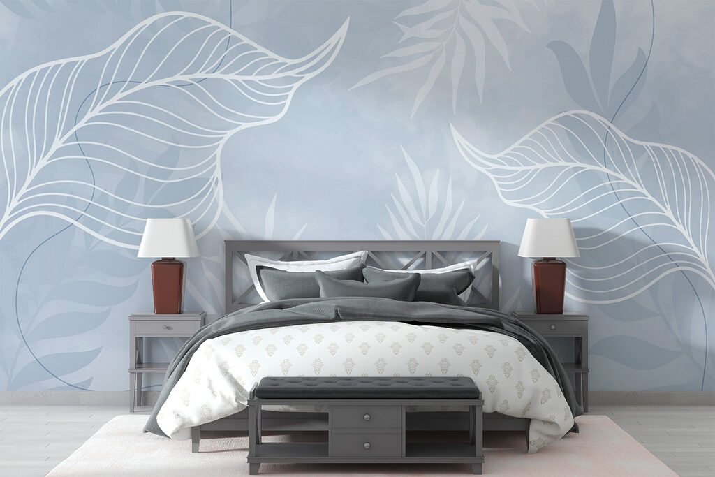 Foglie con nervature bianche — ambiente 1