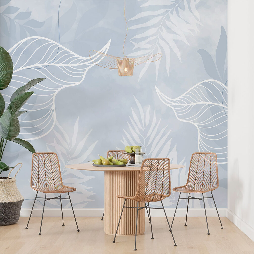 Foglie con nervature bianche — ambiente 3