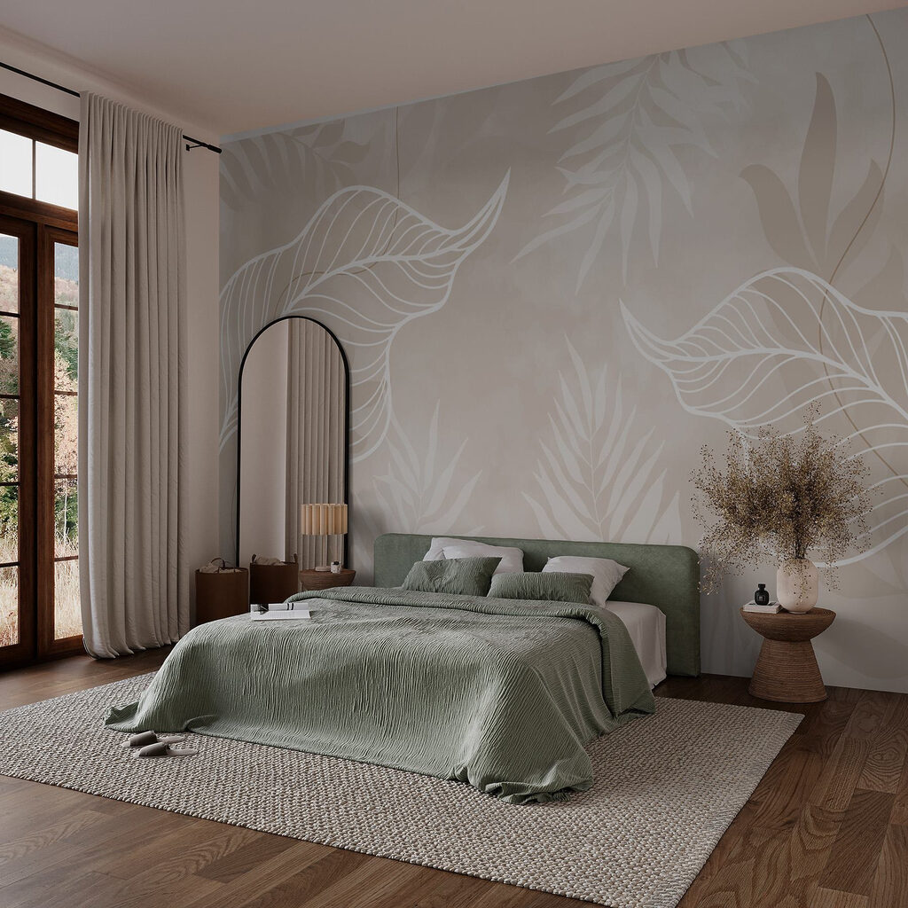 Foglie con nervature bianche — ambiente 1