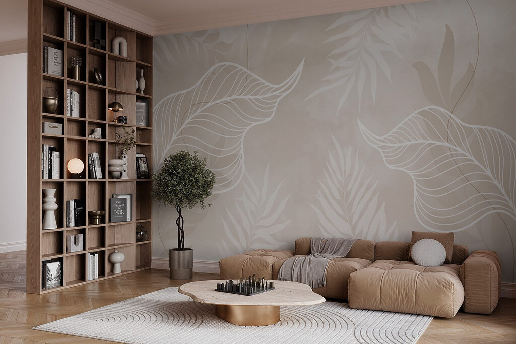 Foglie con nervature bianche — ambiente 2