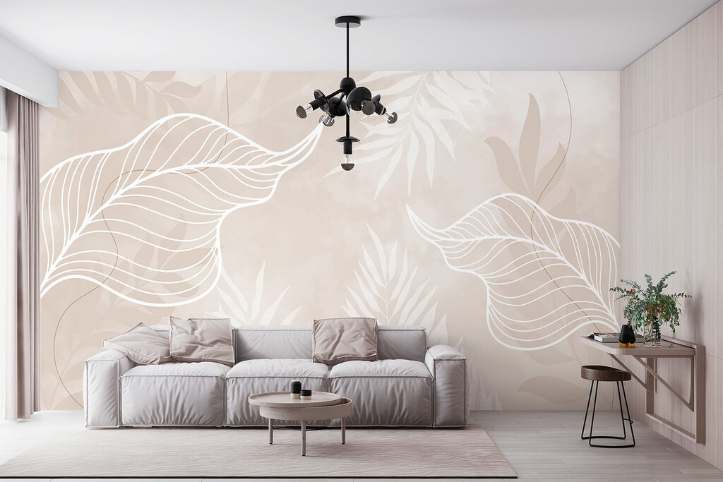 Foglie con nervature bianche — ambiente 3