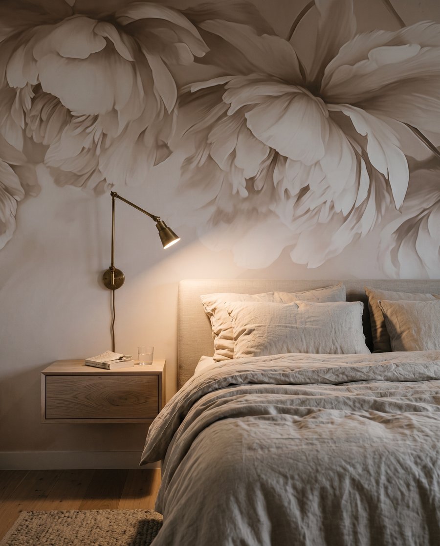 Grandi fiori color crema — ambiente 2