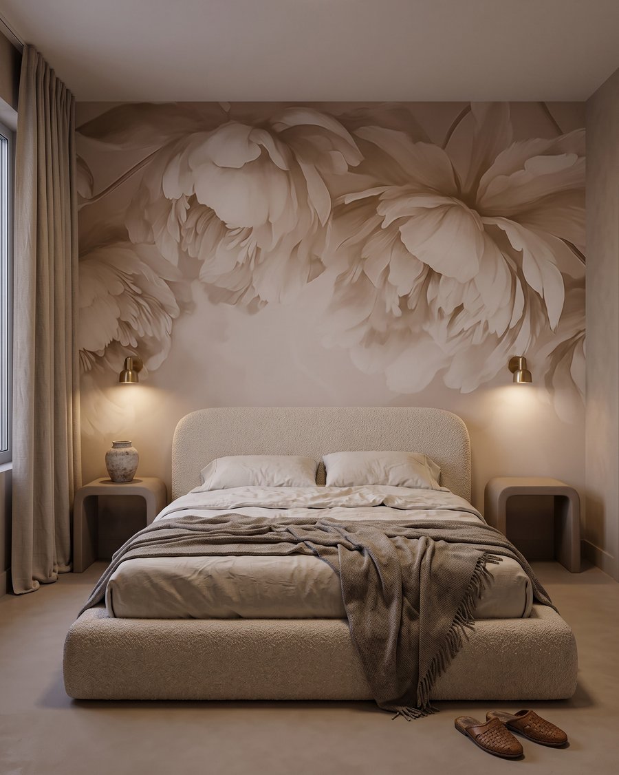 Grandi fiori color crema — ambiente 3