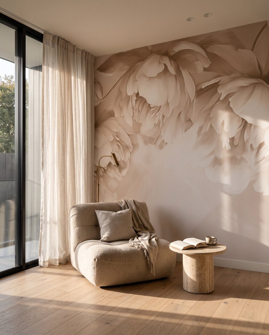 Grandi fiori color crema — ambiente 4