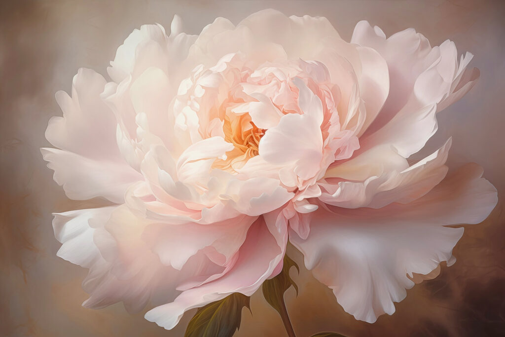 Fiore rosa nella luce — design completo