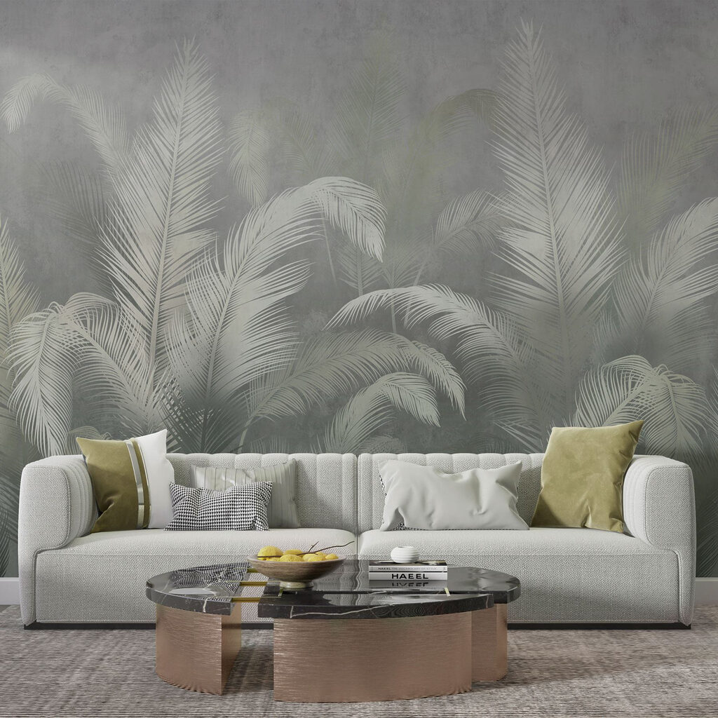 Piume grigie con rosa — ambiente 3
