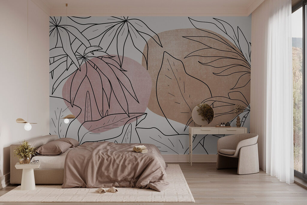 Foglie su forme tonde — ambiente 1
