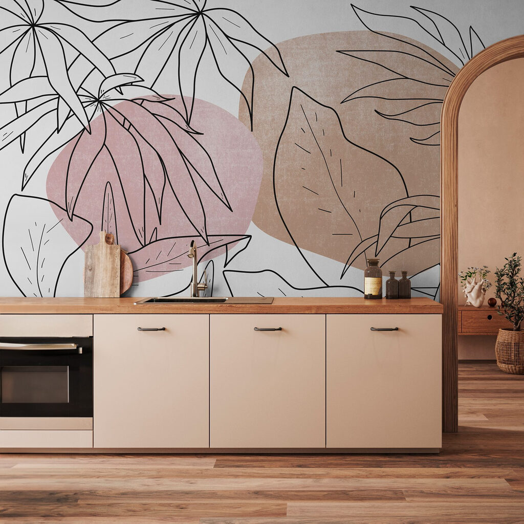 Foglie su forme tonde — ambiente 2