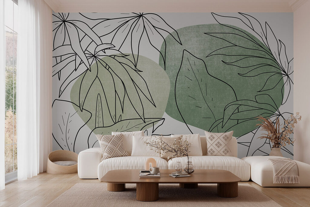 Foglie su forme tonde — ambiente 2