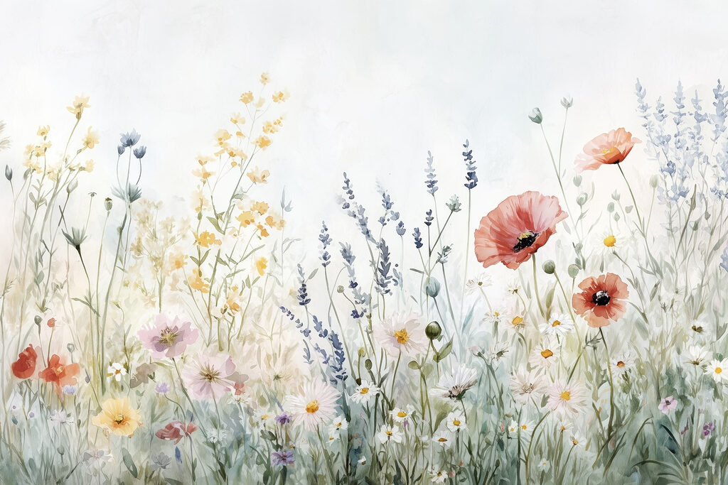 Prato di fiori colorati — design completo