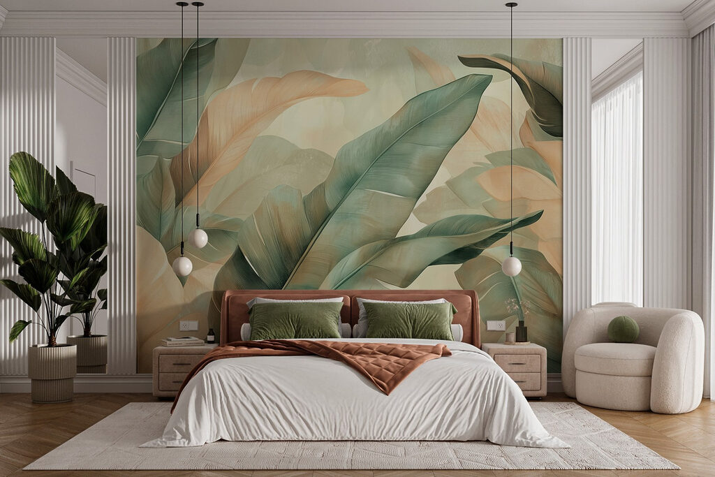 Foglie verdi color sabbia — ambiente 2