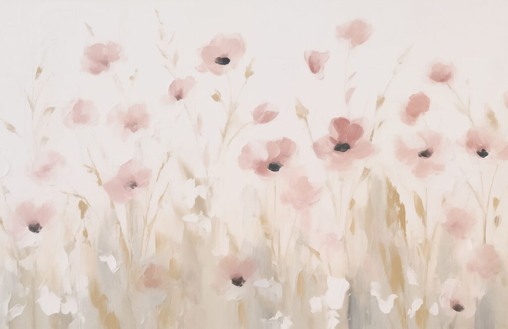 Prato di fiori rosa — design completo