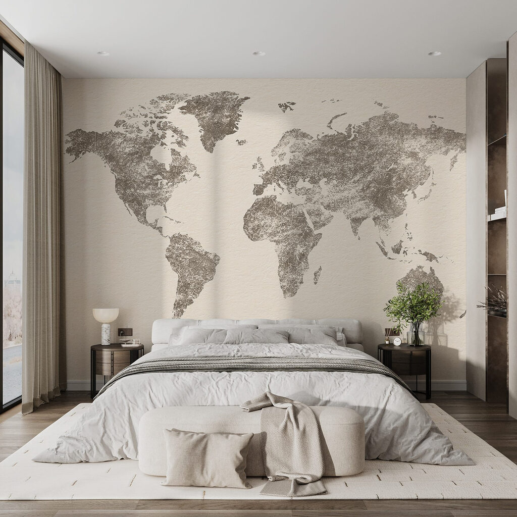 Mappa dorata in un ambiente