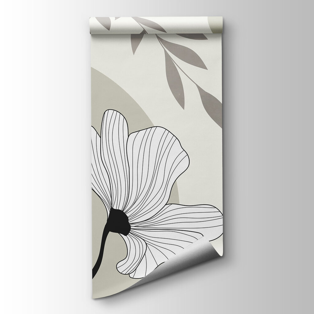 Fiori bianchi con contorni — vista del prodotto