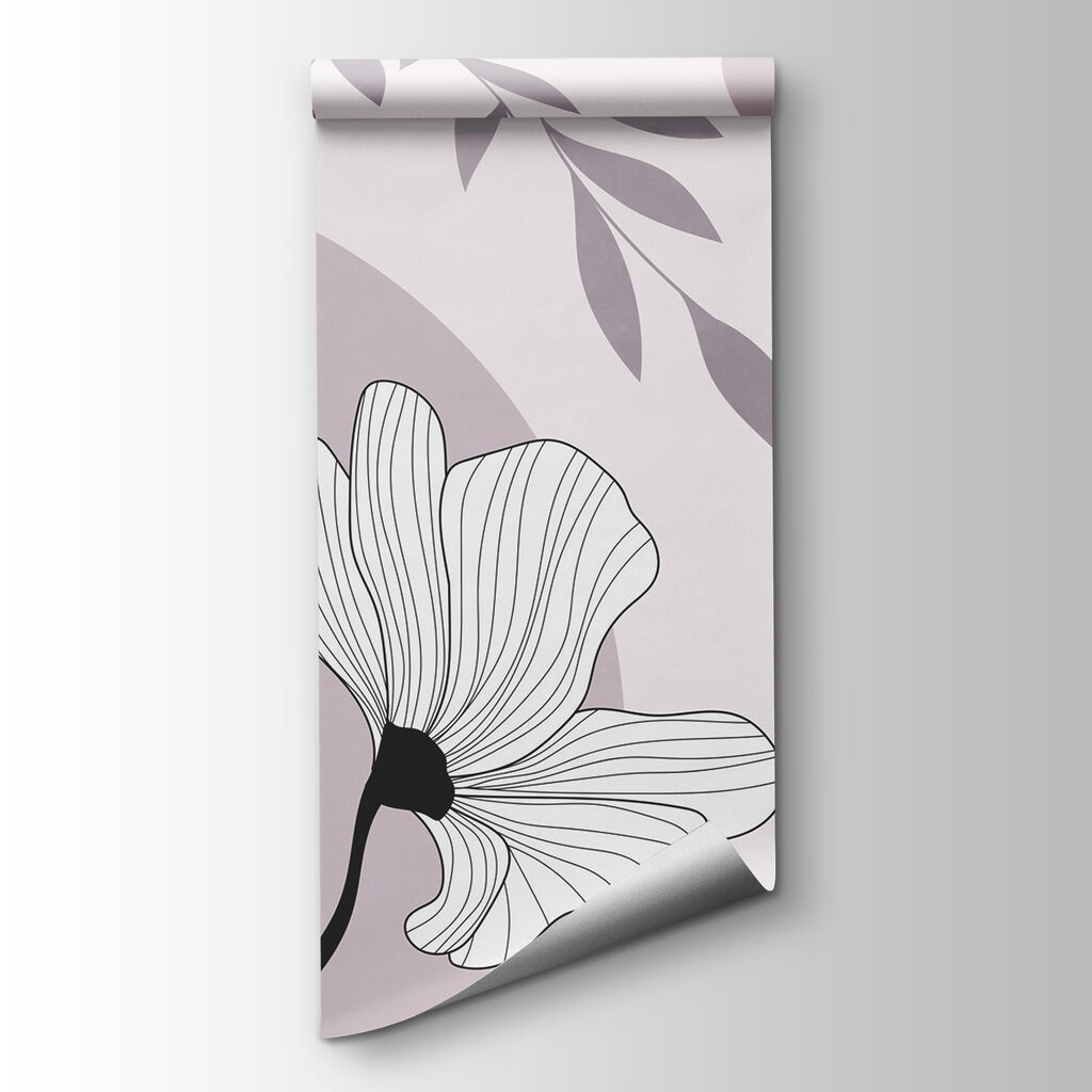 Fiori bianchi con contorni — vista del prodotto