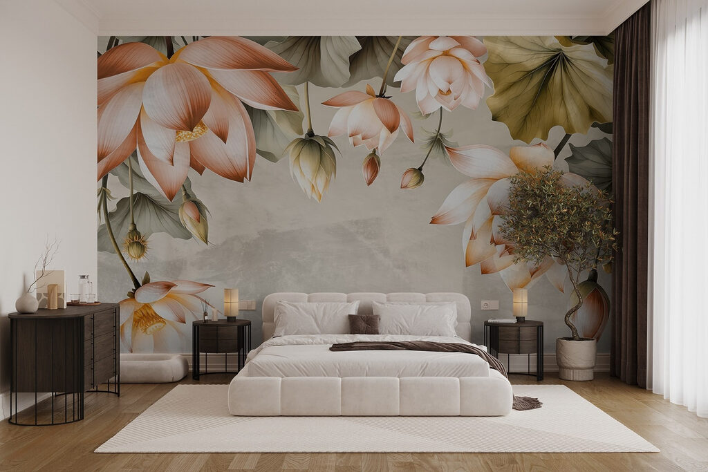 Fiori pendenti color albicocca — ambiente 3