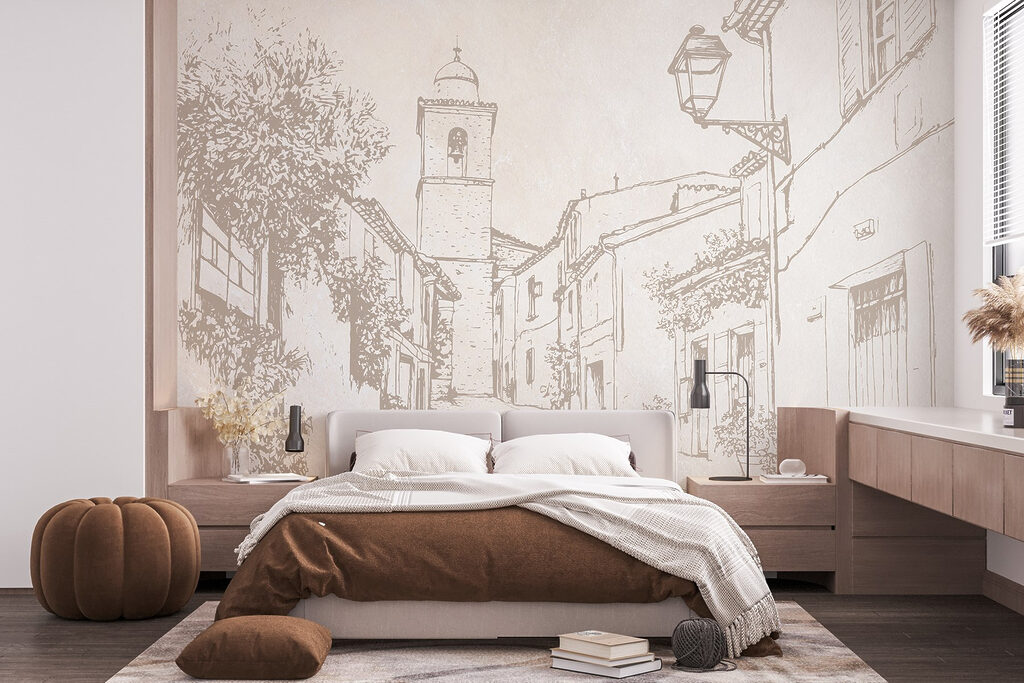 Strada antica su beige — ambiente 1