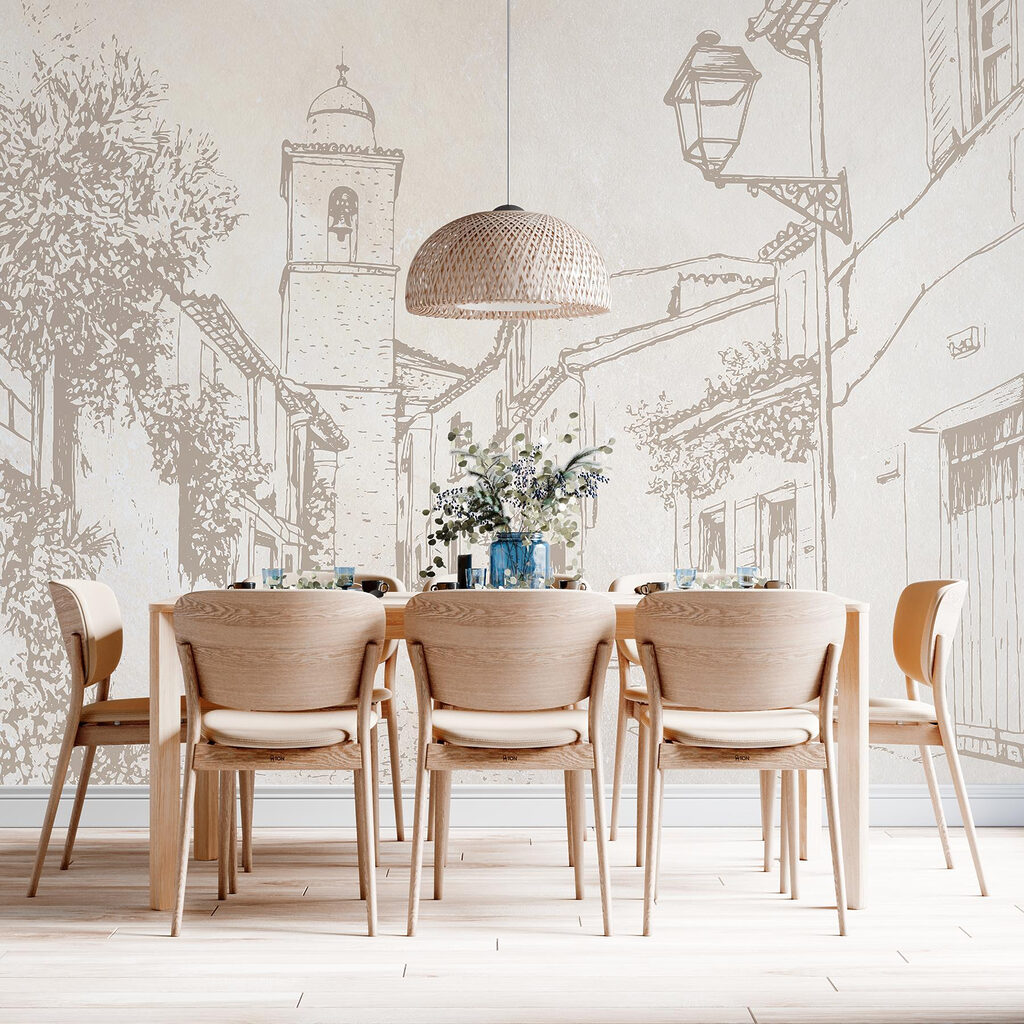 Strada antica su beige — ambiente 2