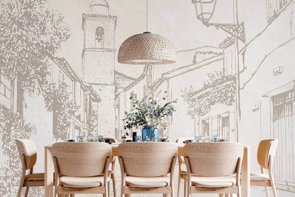 Strada antica su beige — ambiente 3