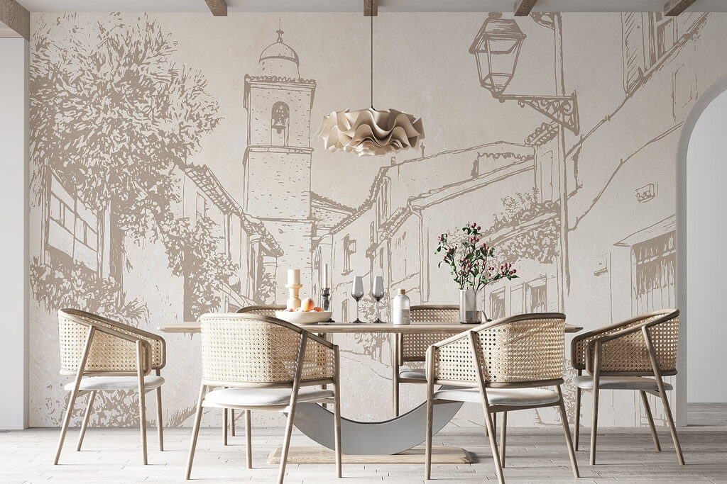 Strada antica su beige — ambiente 4
