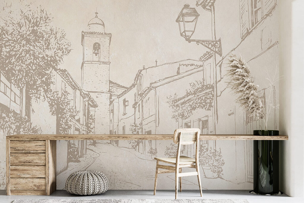Strada antica su beige — ambiente 5