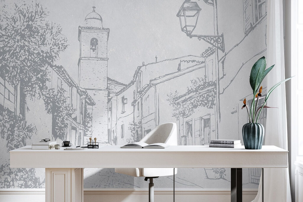 Strada antica su beige — ambiente 4