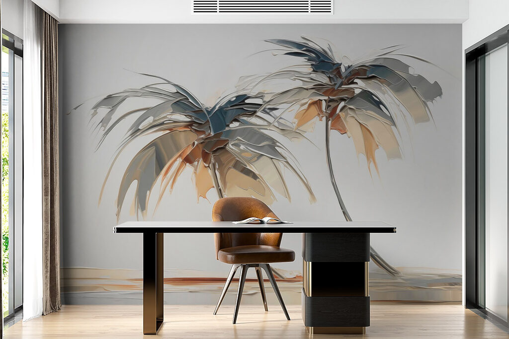 Due palme a pennellate — ambiente 2