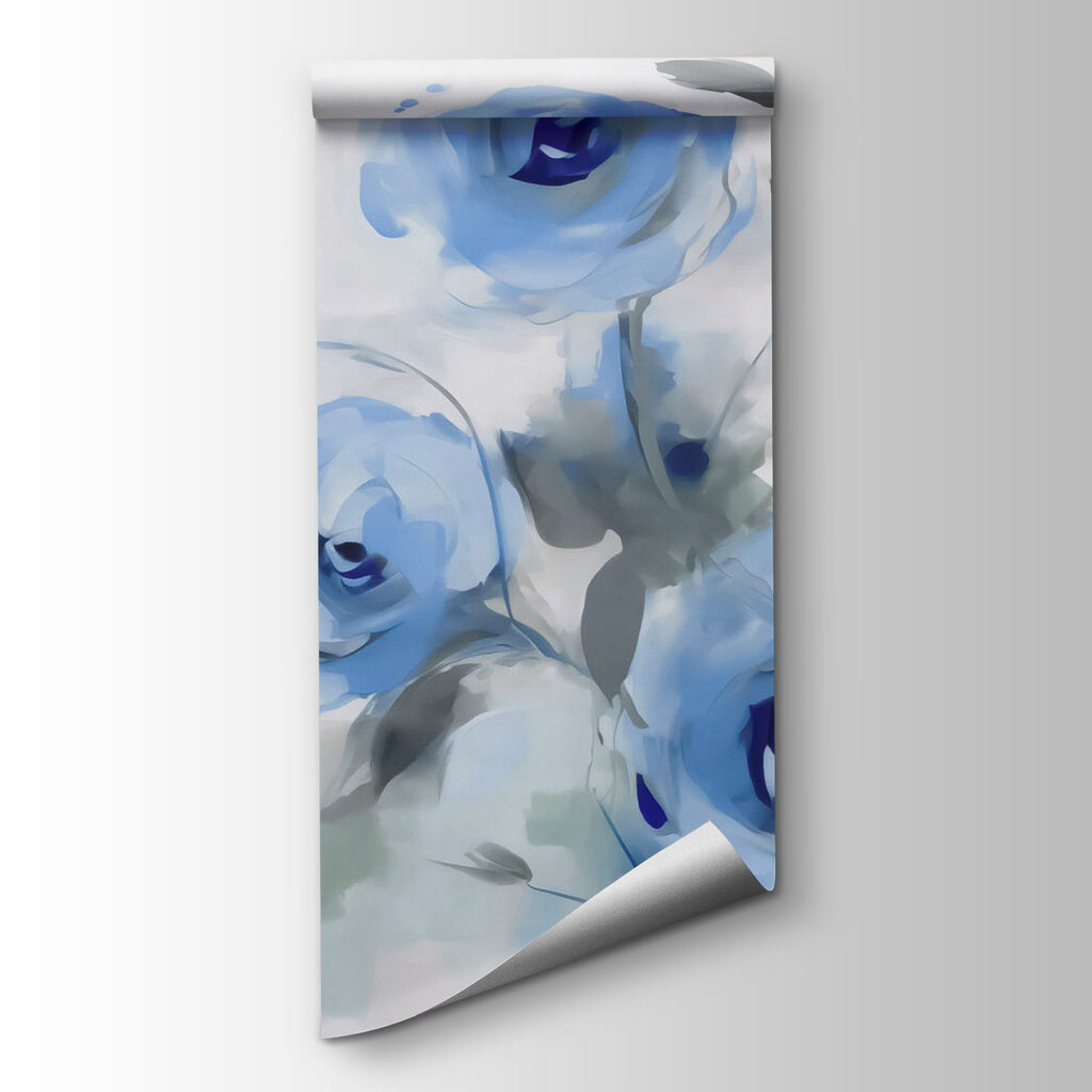 Rose blu dipinte — vista del prodotto