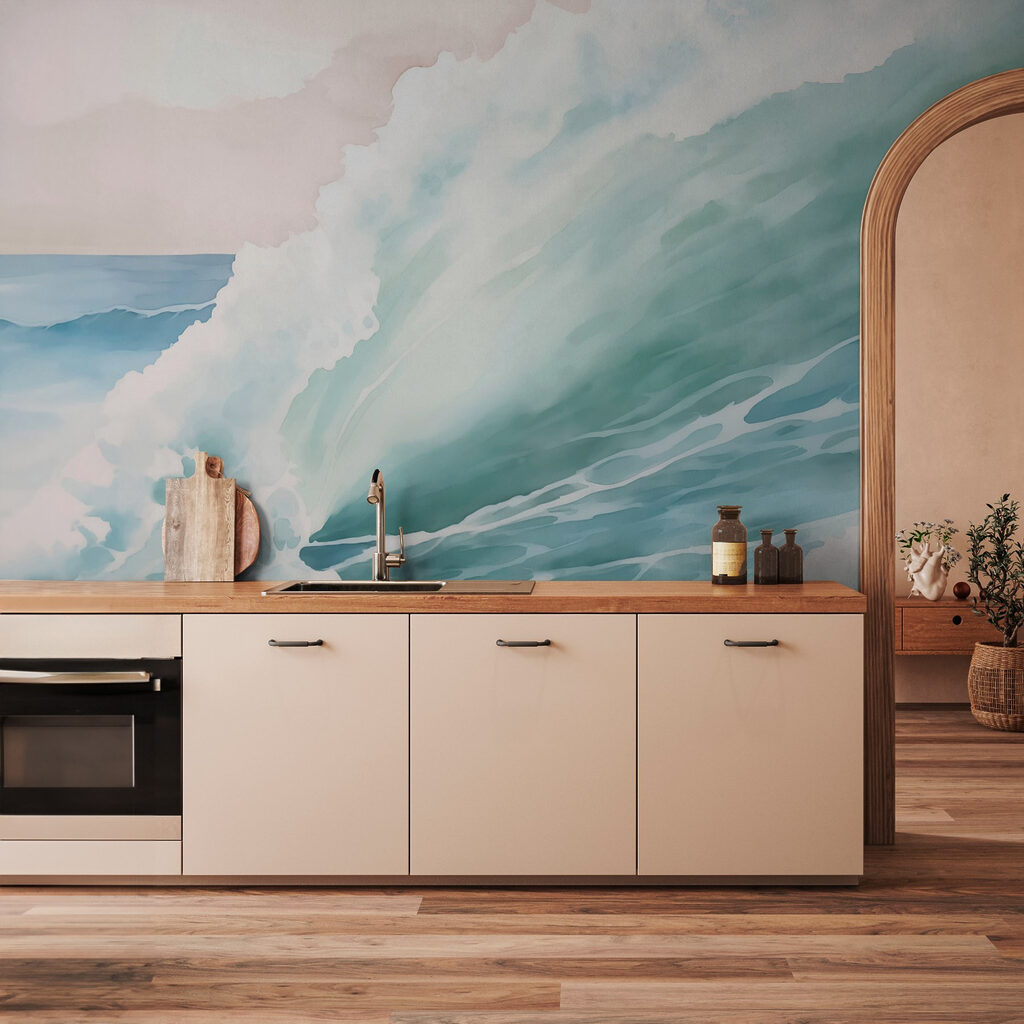 Onda verde con schiuma — ambiente 2