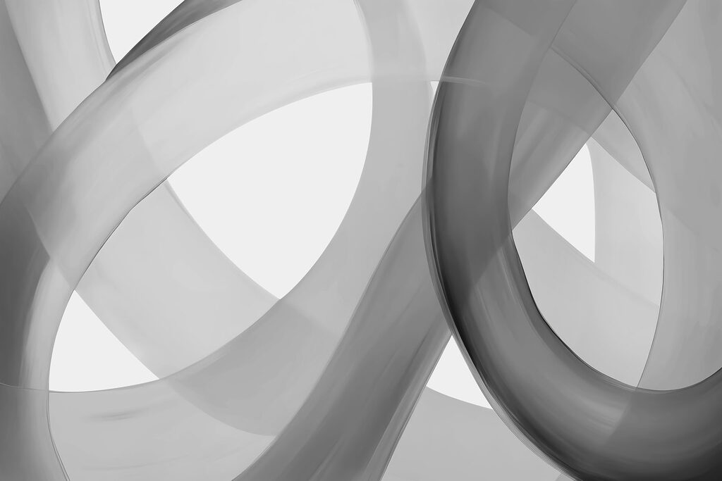 Nastri grigi ad anelli — design completo