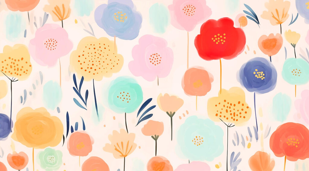 Fiori dai colori vivaci — design completo