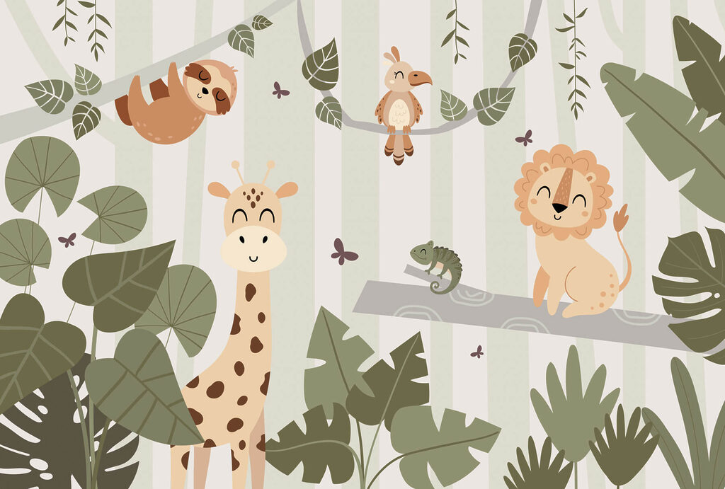 Bradipo tra le foglie — design completo