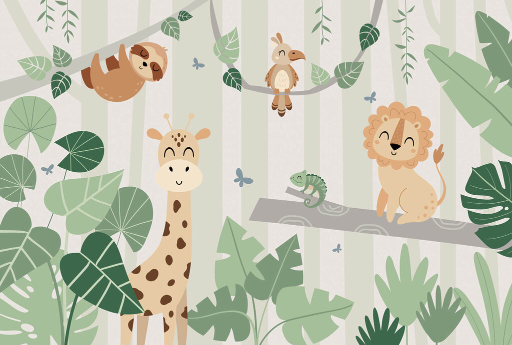 Bradipo tra le foglie — design completo
