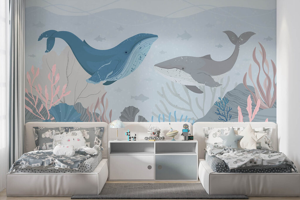 Balene nel mare — ambiente 3