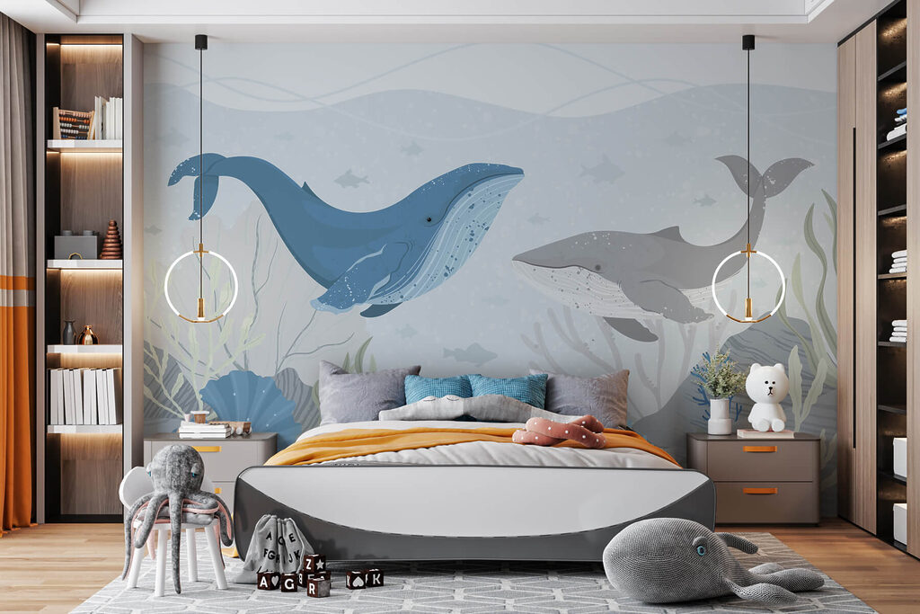 Balene nel mare — ambiente 4