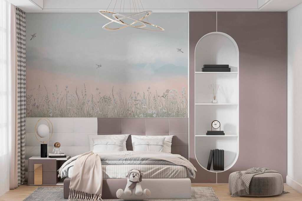 Uccellini sul prato — ambiente 3